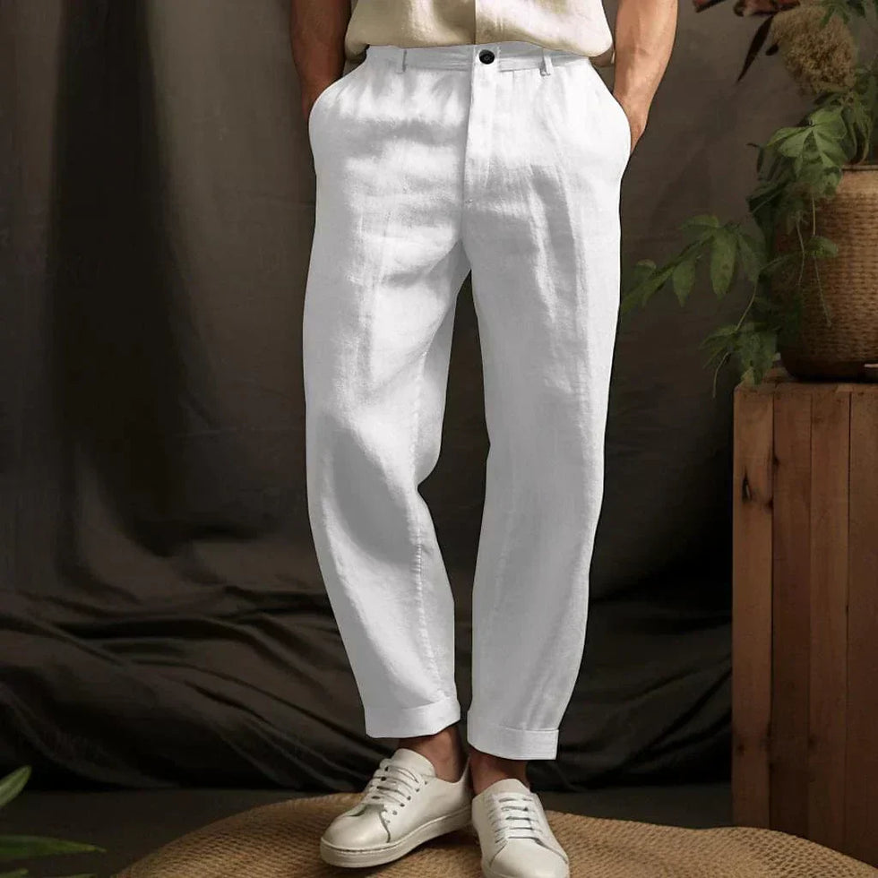 Derik - Pantaloni Estivi in Lino