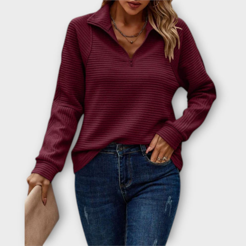 Romena - Maglione Con Collo e Zip