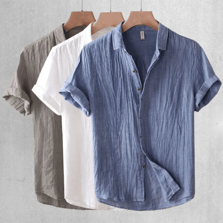 Kieron - Camicia Elegante A Maniche Corte Con Bottoni