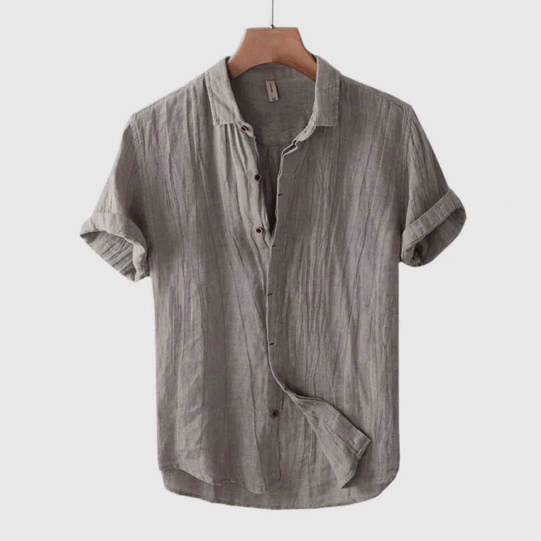 Kieron - Camicia Elegante A Maniche Corte Con Bottoni