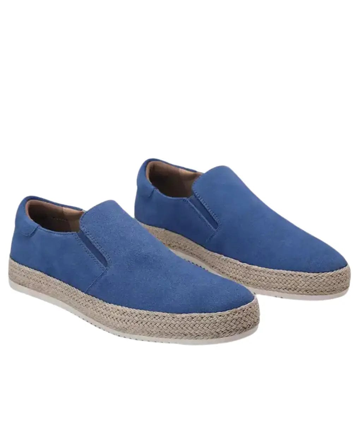 Hanya - Scarpe Slip-on in Pelle Scamosciata Con Suola in Espadrilla