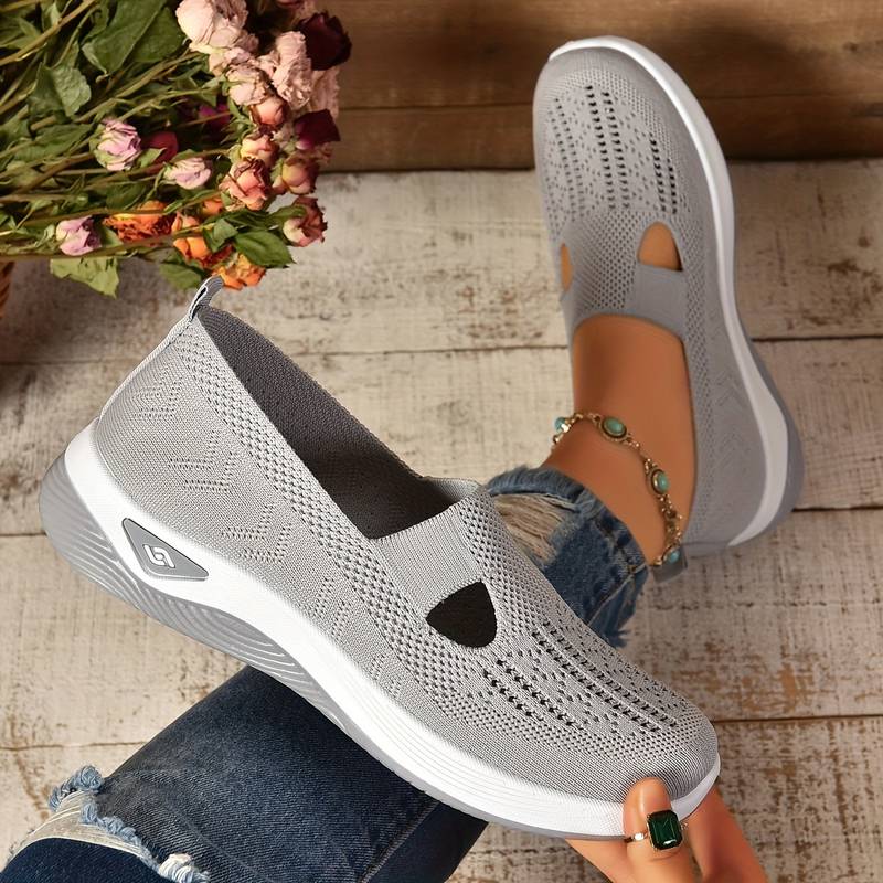 Haniya - Scarpe da ginnastica Slip-on in Maglia Traspirante