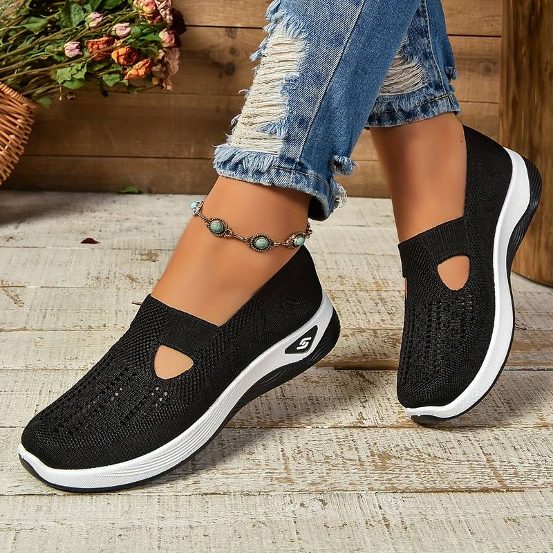 Haniya - Scarpe da ginnastica Slip-on in Maglia Traspirante