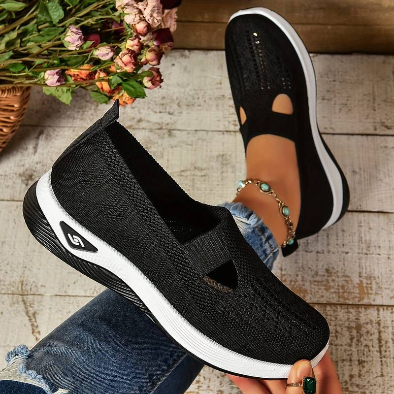 Haniya - Scarpe da ginnastica Slip-on in Maglia Traspirante