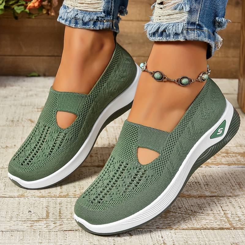 Haniya - Scarpe da ginnastica Slip-on in Maglia Traspirante