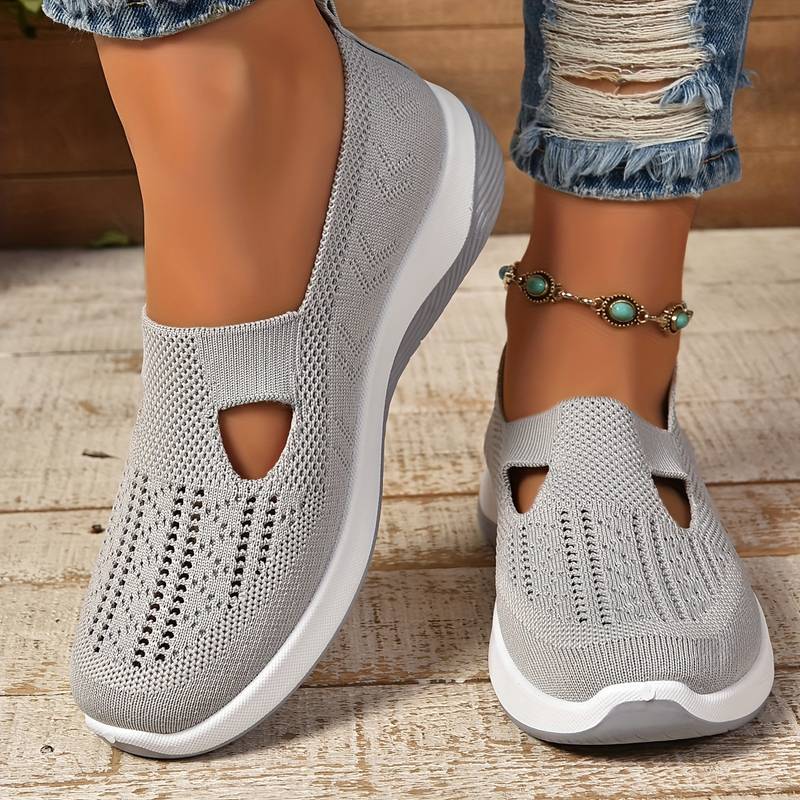 Haniya - Scarpe da ginnastica Slip-on in Maglia Traspirante