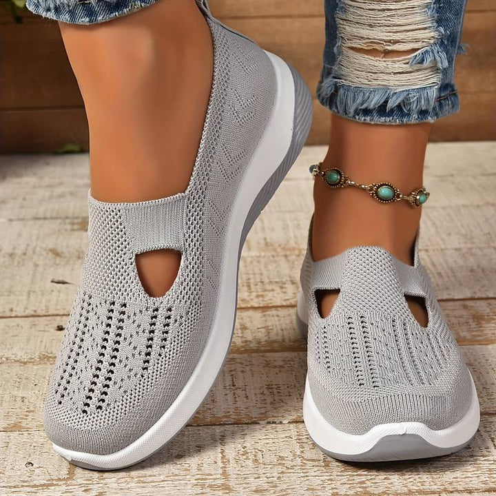 Haniya - Scarpe da ginnastica Slip-on in Maglia Traspirante