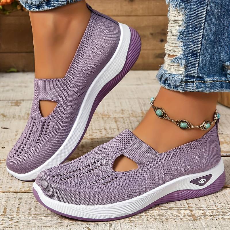 Haniya - Scarpe da ginnastica Slip-on in Maglia Traspirante