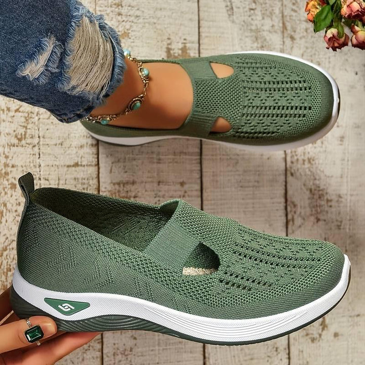 Haniya - Scarpe da ginnastica Slip-on in Maglia Traspirante