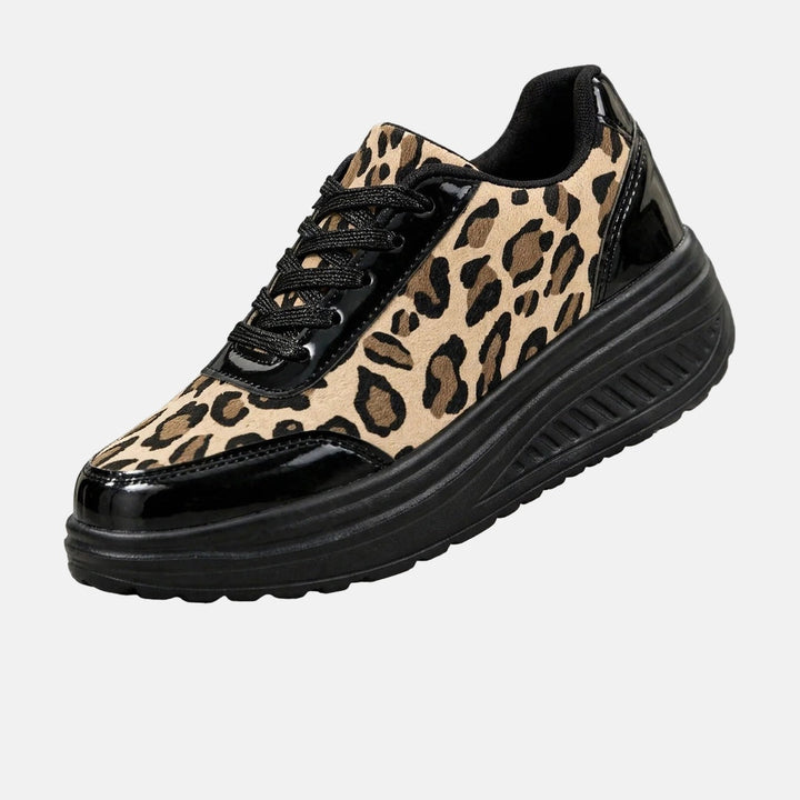 Alika - Sneakers Con Zeppa E Stampa Leopardata