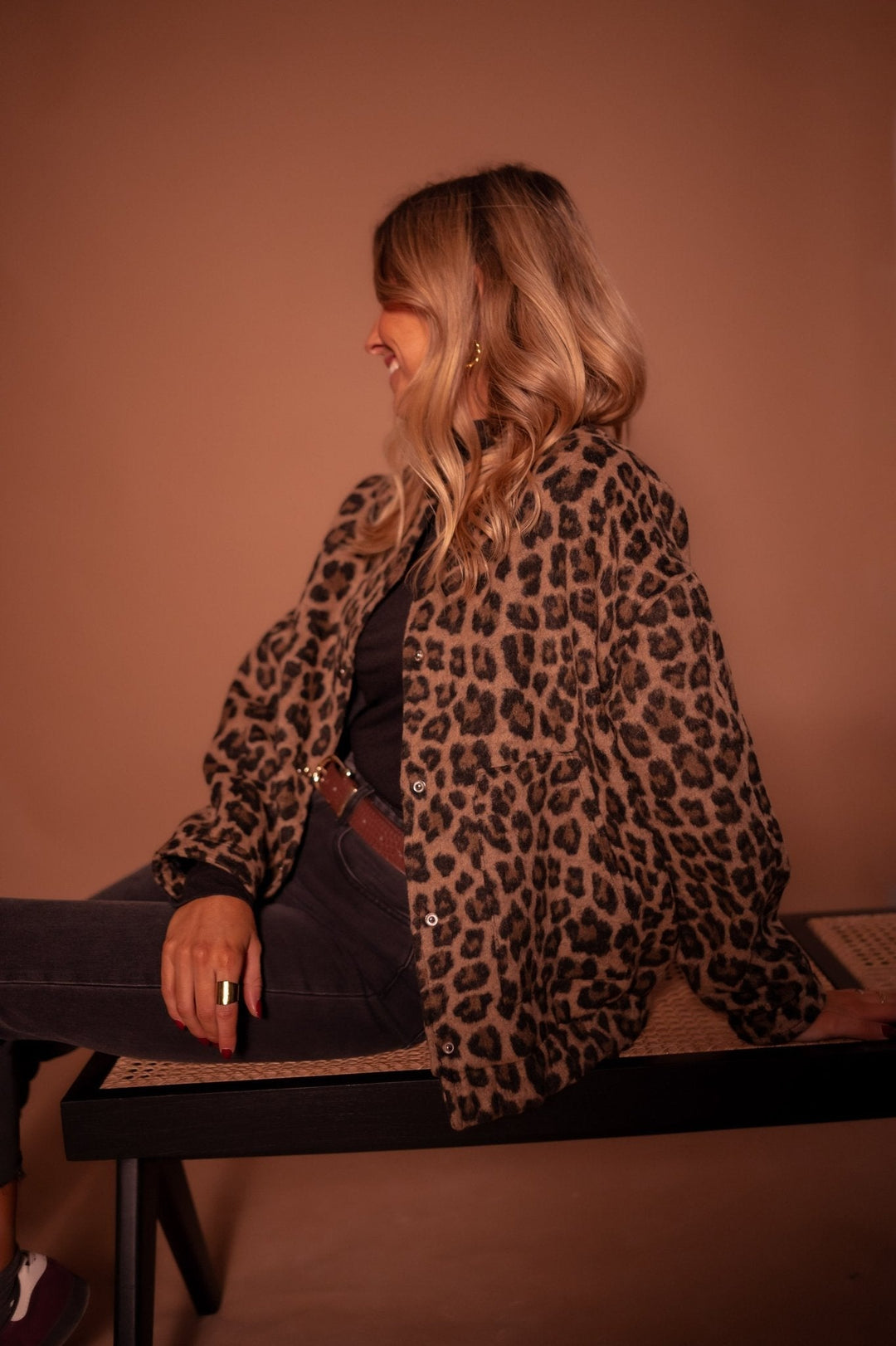 Leana - Giacca Traspirante Con Stampa Leopardata