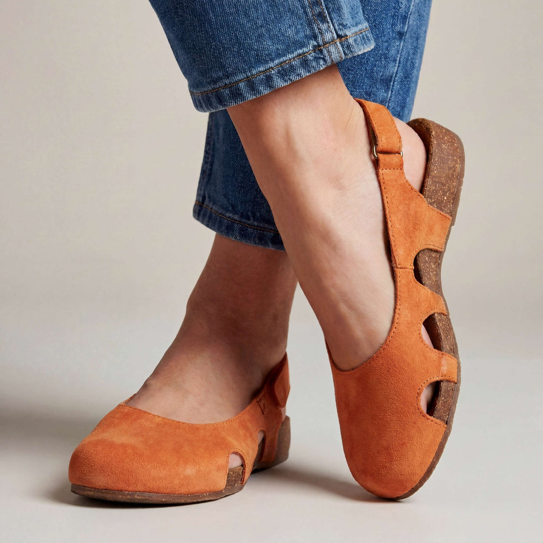 Nathilie - Scarpe Con Tacco Aperto e Punta Chiusa Con Ritagli