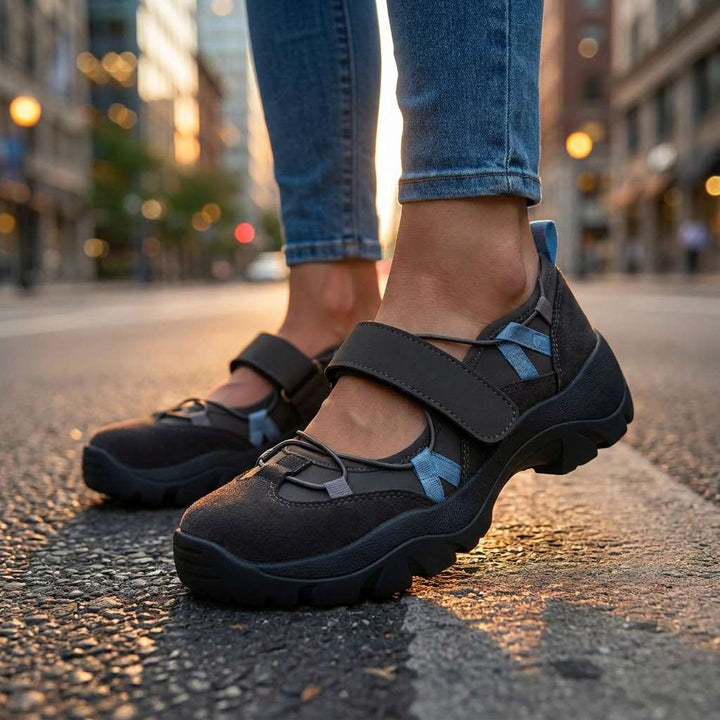 Wylma - Scarpe da Ginnastica Con Suola Spessa e Cinturino in Velcro