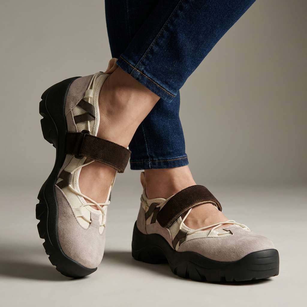 Wylma - Scarpe da Ginnastica Con Suola Spessa e Cinturino in Velcro