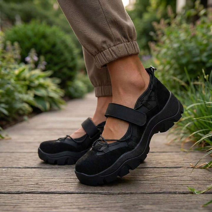 Wylma - Scarpe da Ginnastica Con Suola Spessa e Cinturino in Velcro