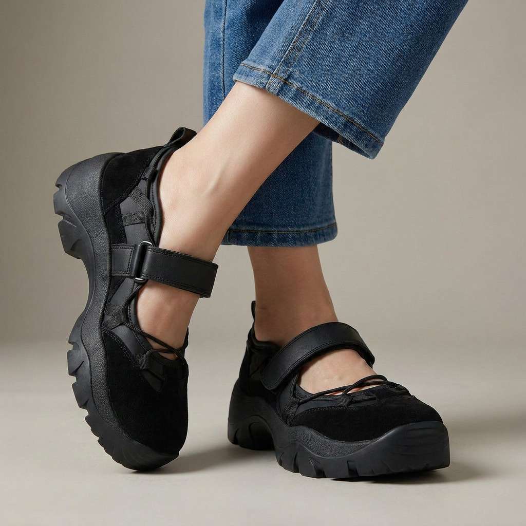 Vinilia - Sneakers Dal Profilo Massiccio Con Cinturino Regolabile