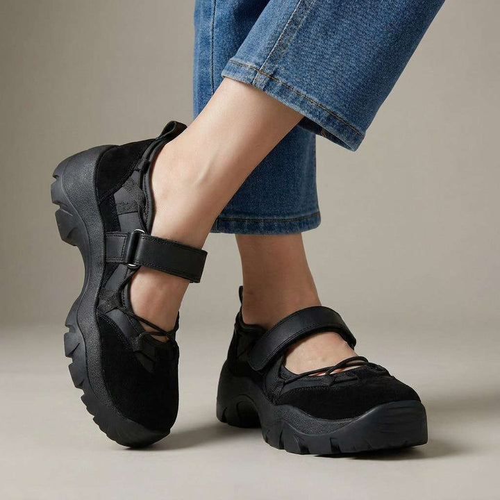 Wylma - Scarpe da Ginnastica Con Suola Spessa e Cinturino in Velcro