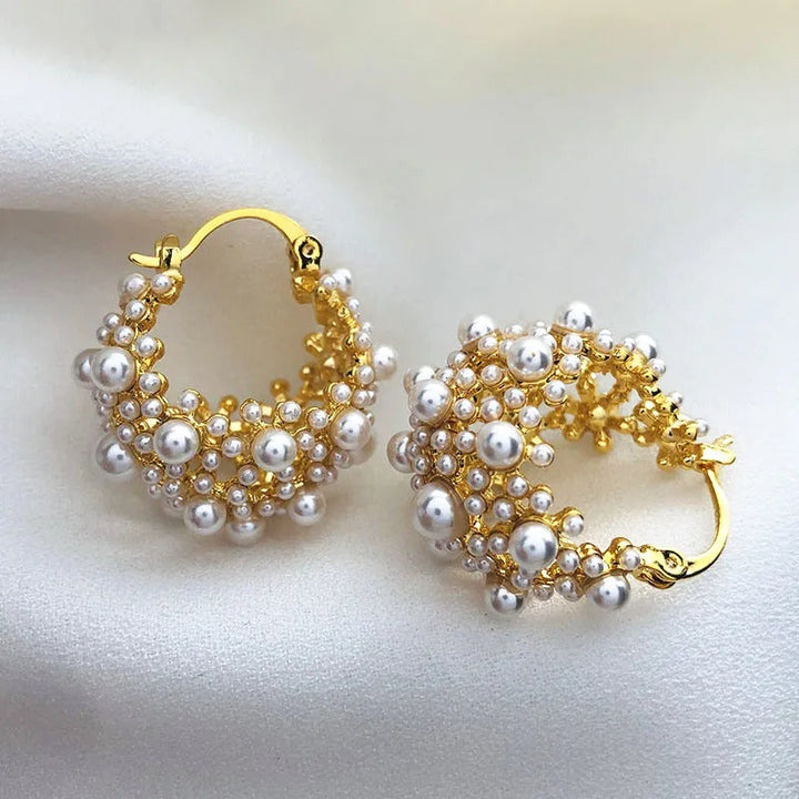 Niriah - Orecchini a Cerchio in Stile Vintage