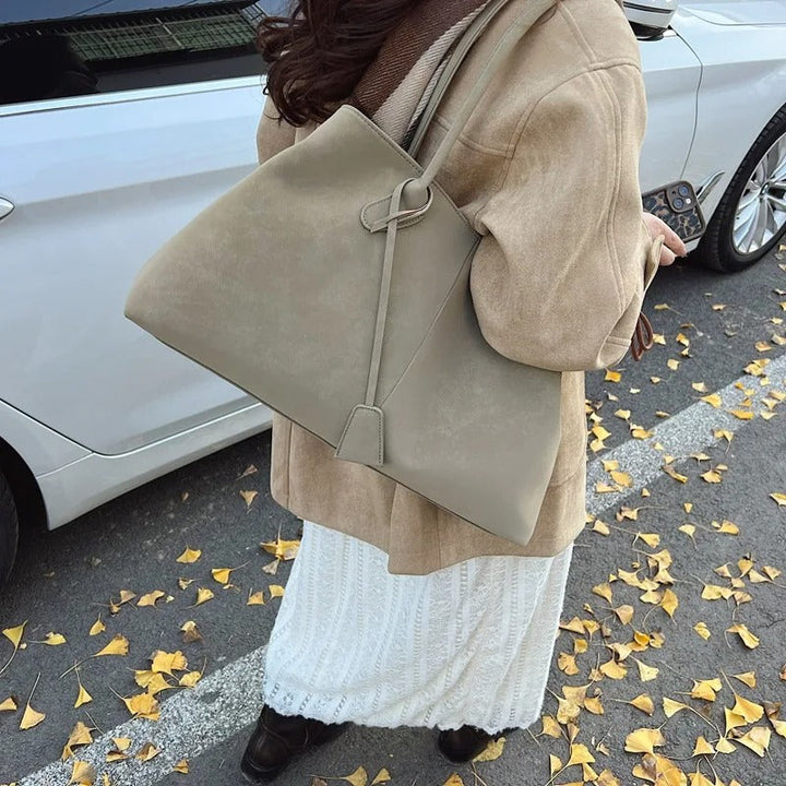 Umaiza - Borsa a Tracolla in Ecopelle Scamosciata alla Moda