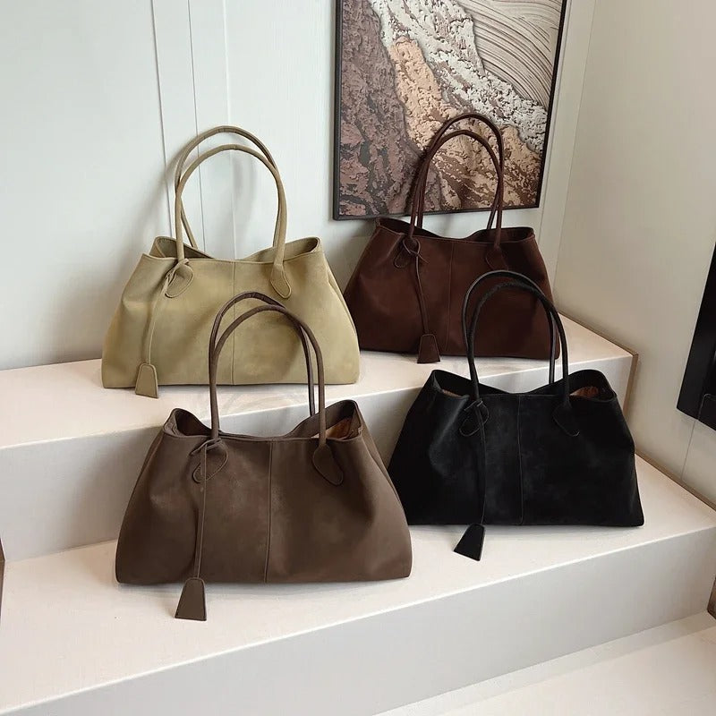 Umaiza - Borsa a Tracolla in Ecopelle Scamosciata alla Moda