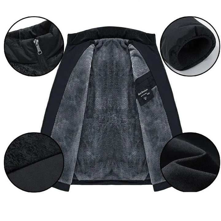 Marenz - Giacca Foderata In Pile Con Cerniera Frontale