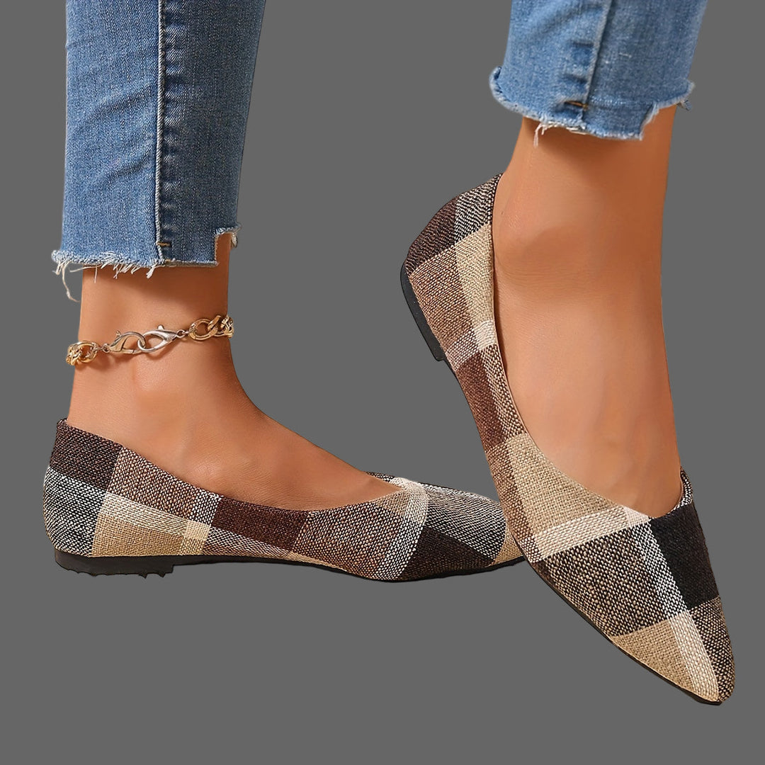 Atiya - Ballerine a Punta Con Motivo Scozzese