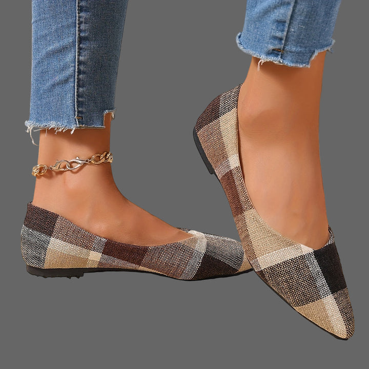 Atiya - Ballerine a Punta Con Motivo Scozzese