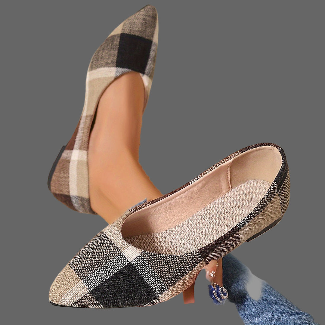 Atiya - Ballerine a Punta Con Motivo Scozzese