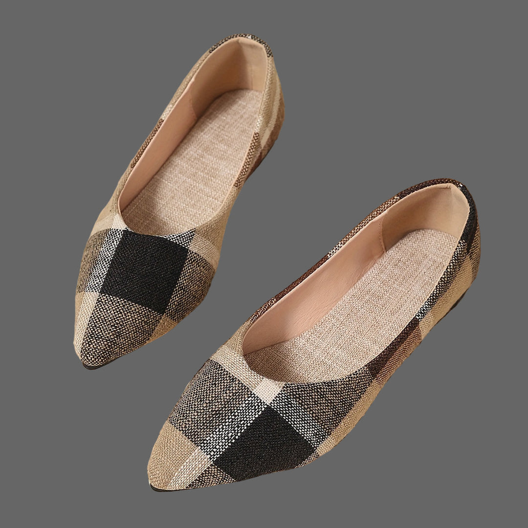Atiya - Ballerine a Punta Con Motivo Scozzese