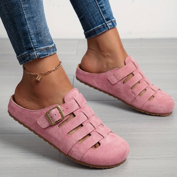 Natiy - Sandali Mules Slip-on in Pelle Scamosciata