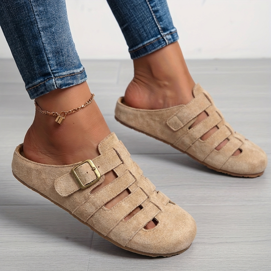 Natiy - Sandali Mules Slip-on in Pelle Scamosciata
