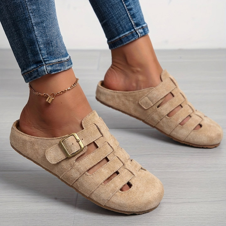 Natiy - Sandali Mules Slip-on in Pelle Scamosciata