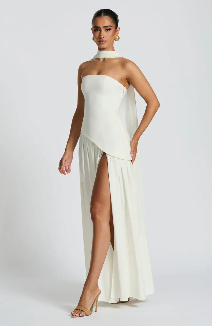 Zalfaa - Abito Lungo Elegante Senza Maniche