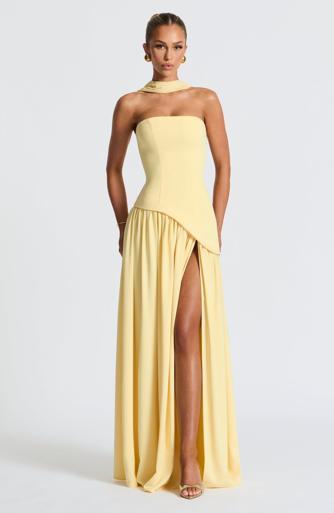 Zalfaa - Abito Lungo Elegante Senza Maniche