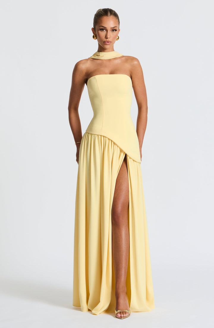 Zalfaa - Abito Lungo Elegante Senza Maniche