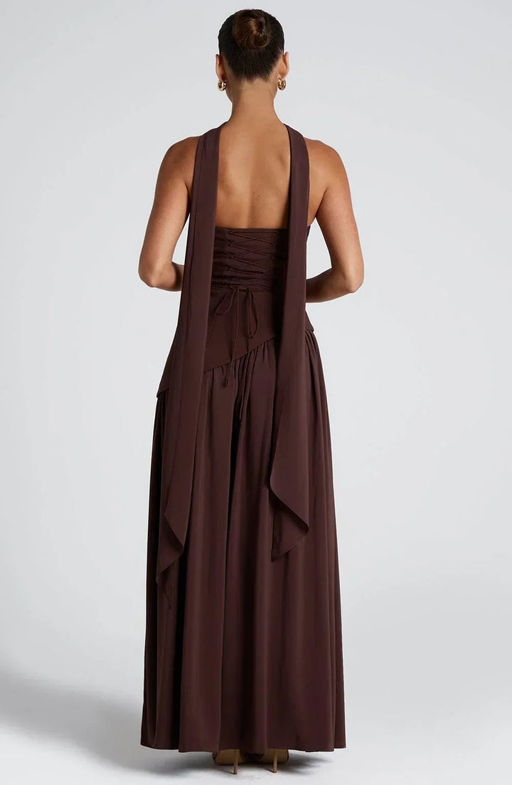 Zalfaa - Abito Lungo Elegante Senza Maniche