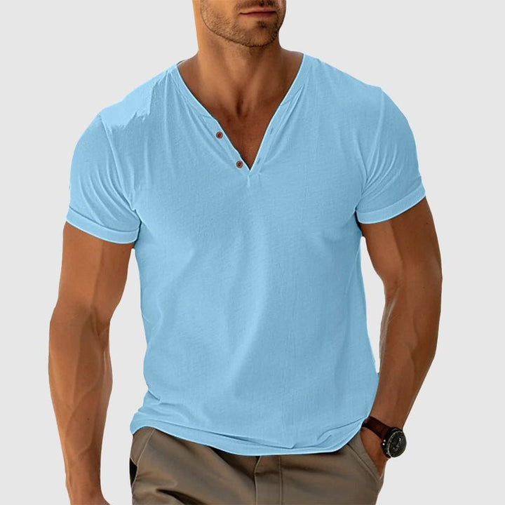 Eligio - Maglietta in Maglia Con Bottoni