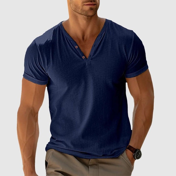 Eligio - Maglietta in Maglia Con Bottoni