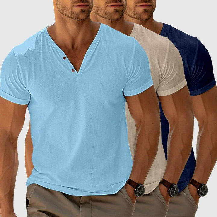 Eligio - Maglietta in Maglia Con Bottoni
