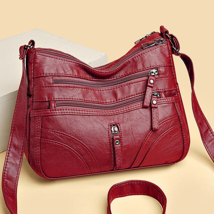 Brendiena - Borsa Casual Vintage in Pelle