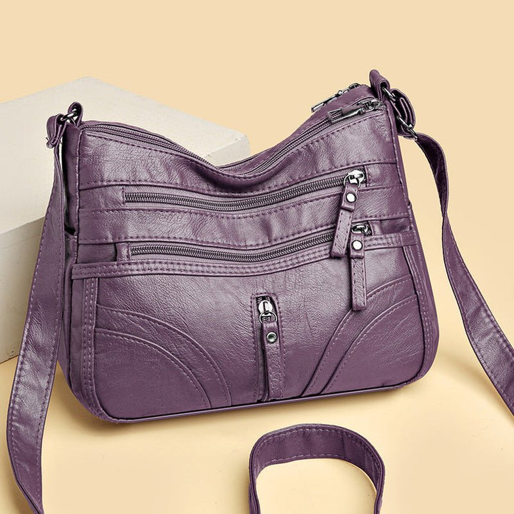 Brendiena - Borsa Casual Vintage in Pelle