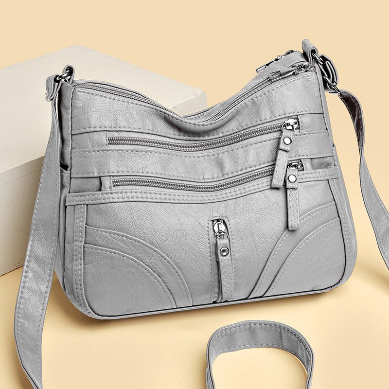 Brendiena - Borsa Casual Vintage in Pelle
