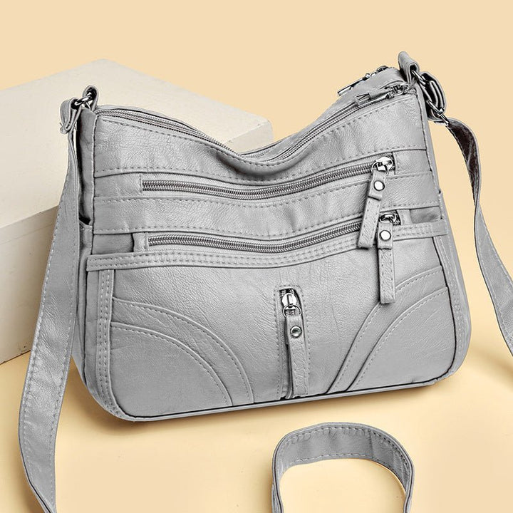 Brendiena - Borsa Casual Vintage in Pelle