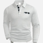 Dekan - Polo a Maniche Lunghe Con Trama a Nido d'Ape