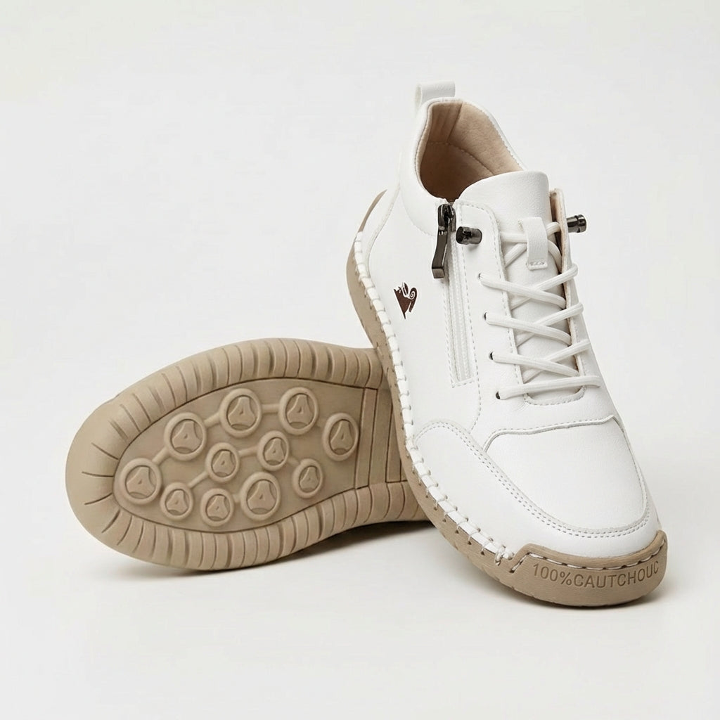 Schreiner - Scarpa da Ginnastica Con Lacci e Cerniera Laterale Con Cuciture a Contrasto