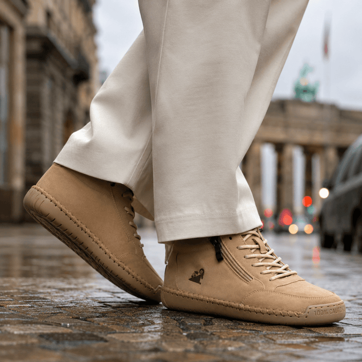 Kanning - Sneakers con lacci e cerniera laterale