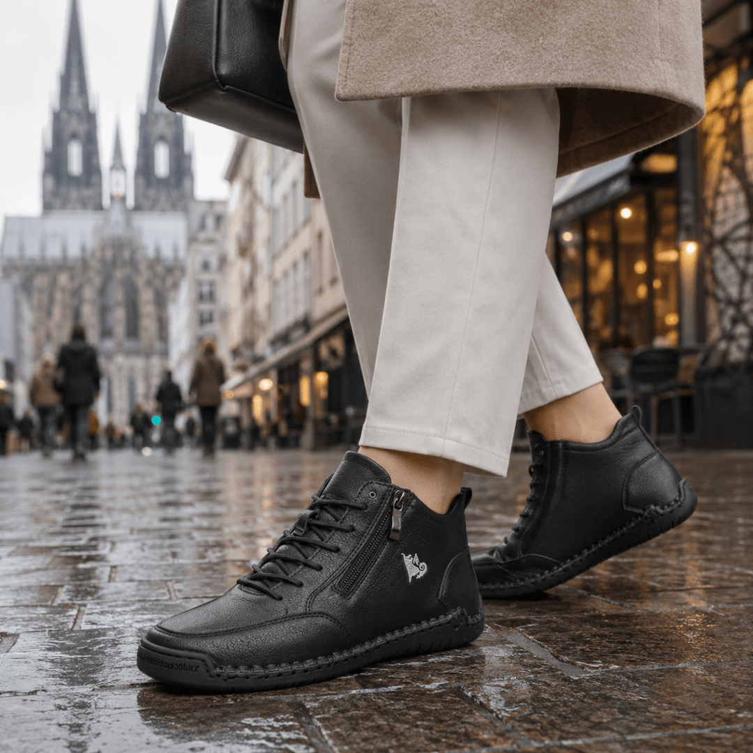Kanning - Sneakers con lacci e cerniera laterale