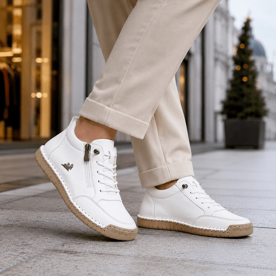 Kanning - Sneakers con lacci e cerniera laterale