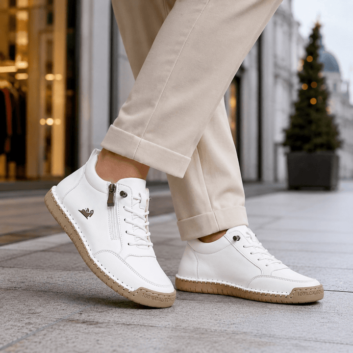 Kanning - Sneakers con lacci e cerniera laterale