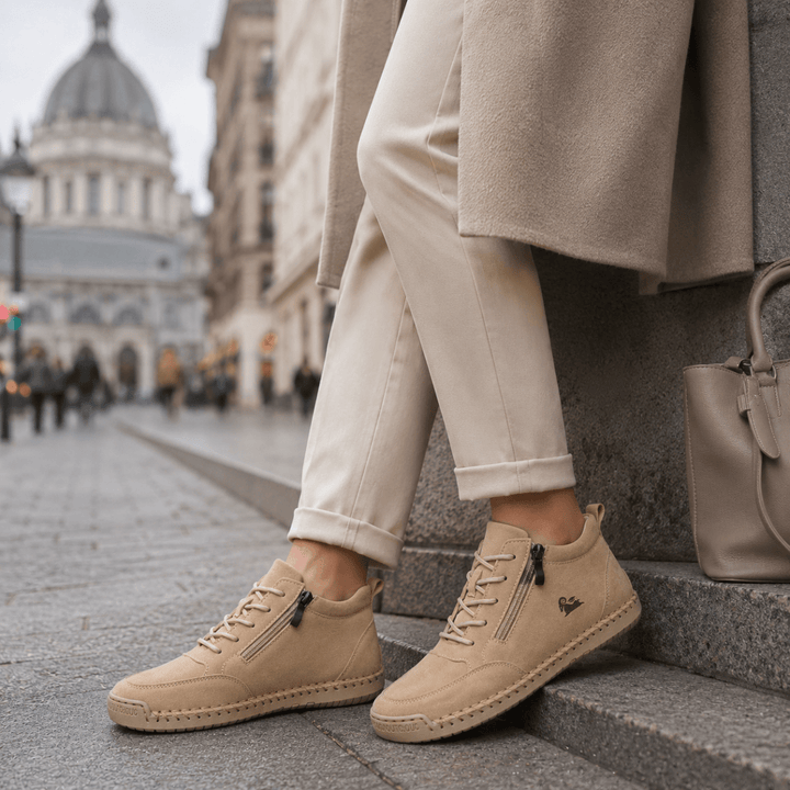 Kanning - Sneakers con lacci e cerniera laterale